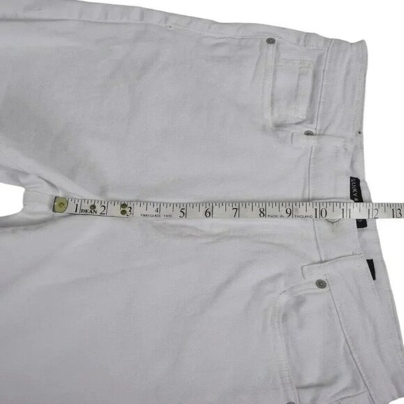Lucky Brand Curvy High Rise Jean Short White 6" Inseam Size 10/30 - Picture 7 of 12